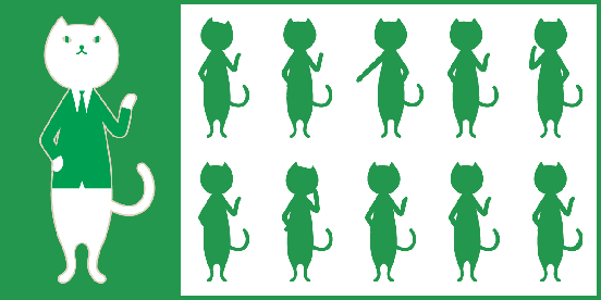 りそにゃのシルエット画像
