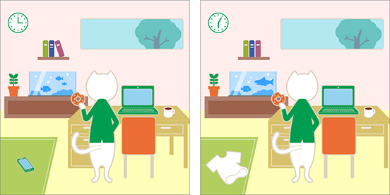 お家でくつろぐりそにゃのイラスト